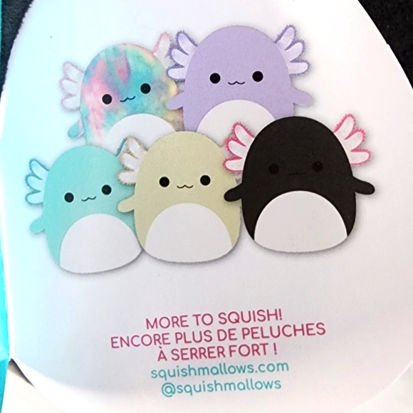 JAEYLN 🦎 ☆HTF☆ Black & Pink Axolotl Original Squishmallow by Kelly Toy ☆》NWT《 - Picture 8 of 9